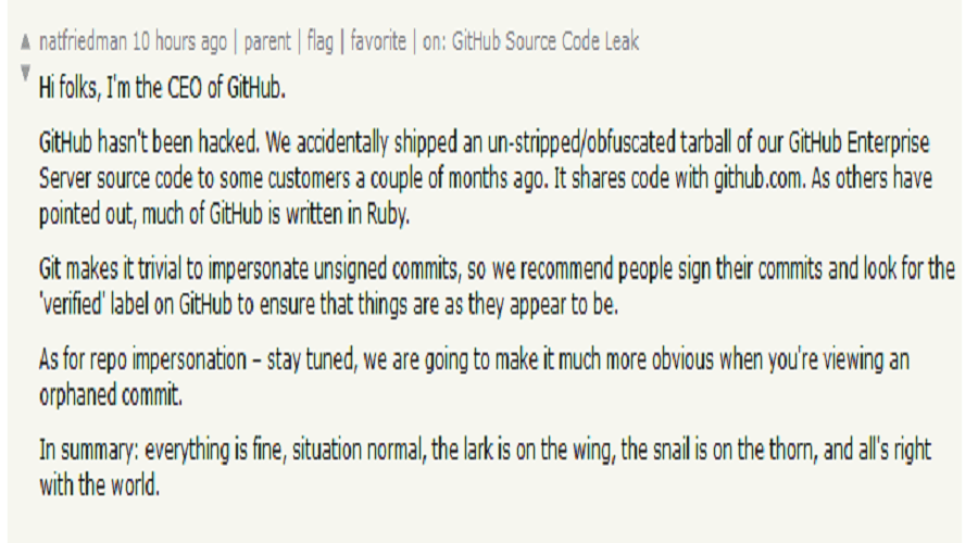 GitHub CEO Nat Friedman denies hack rumors 2 GitHub CEO Nat Friedman denies hack rumors