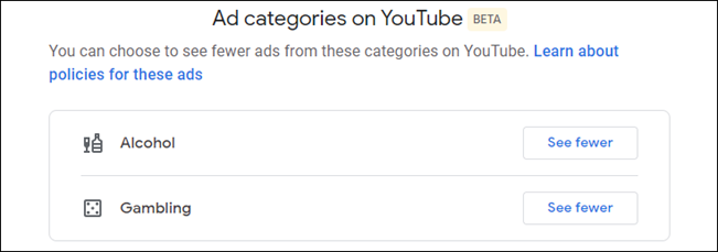 How to hide alcohol and gambling ads on YouTube 4 How to hide alcohol and gambling ads on YouTube
