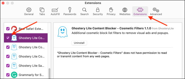 Mac: How to uninstall or disable Safari extensions 3 Safari