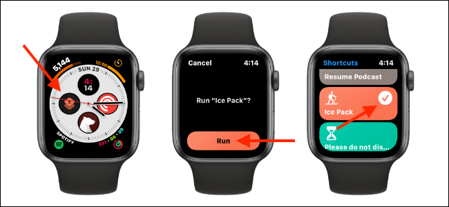 How to launch shortcuts from an "Apple Watch Face" 6 Apple Watch