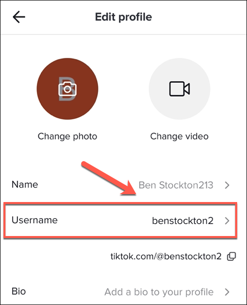 Πώς να αλλάξετε το username σας στο TikTok 4 tiktok
