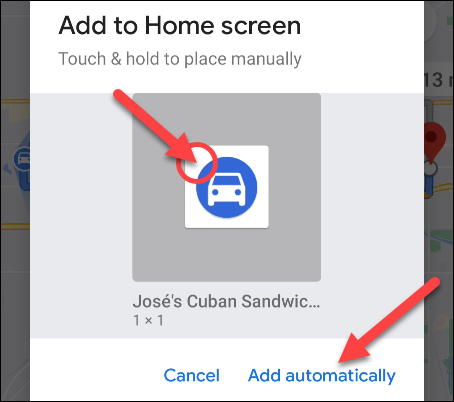 How to add Google Maps shortcuts to the Android 5 home screen Google Maps