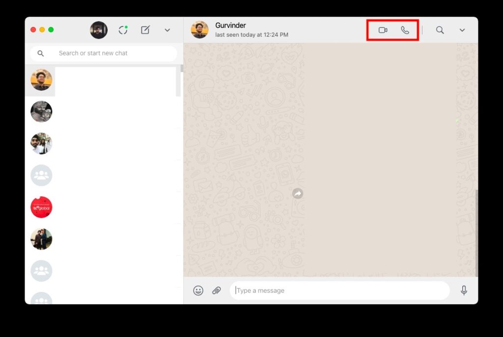WhatsApp Desktop App: How to make voice/video calls