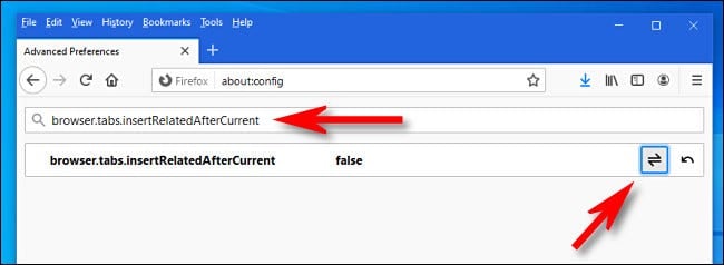 Πώς να ανοίξετε τα tabs του Firefox στο τέλος της λίστας των καρτελών 5 Firefox