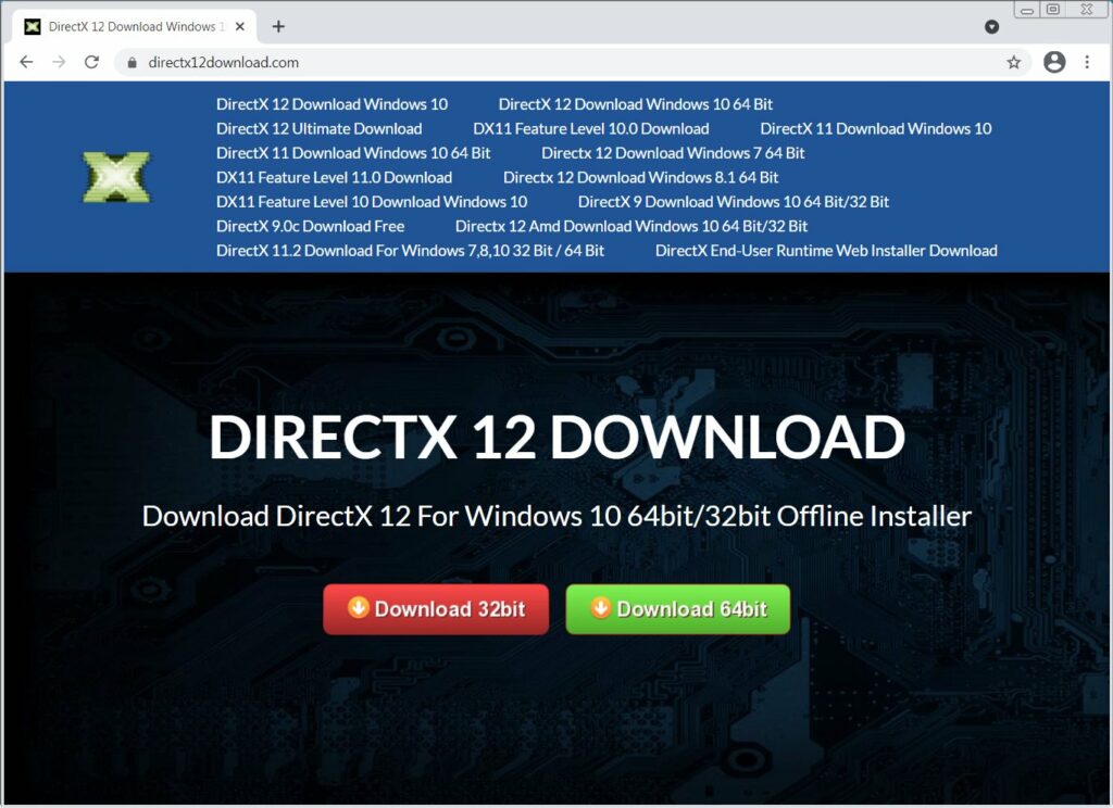 Ψεύτικο site Microsoft DirectX 12 προωθεί malware κλοπής crypto 2 DirectX 12