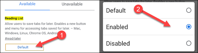 How to enable Google Chrome's "Reading List" on Android 4 Chrome
