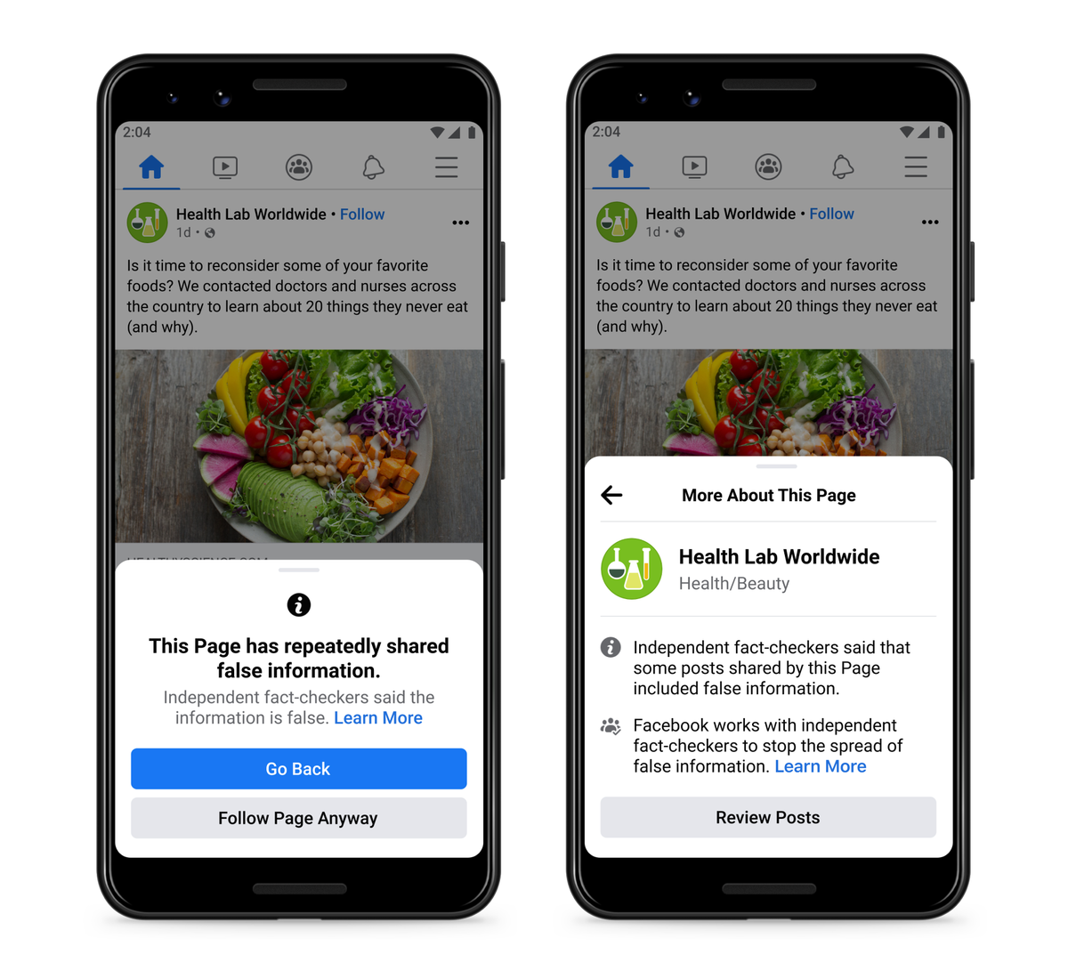 Facebook: Ισχυρότερη δράση κατά χρηστών που διαδίδουν επανειλημμένα παραπληροφόρηση 3 Facebook - δράση - παραπληροφόρηση