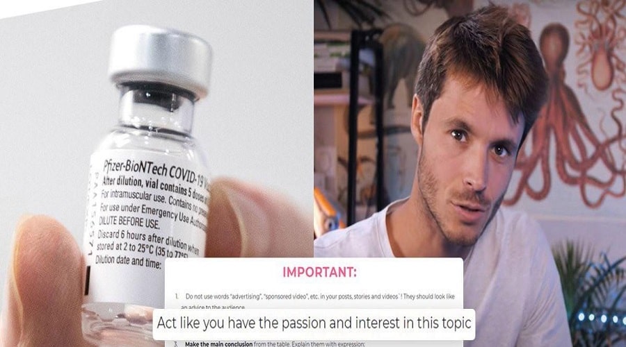 Influencers λένε ότι τους ζητήθηκε να πουν ότι το Pfizer είναι επικίνδυνο! 2 Influencers Pfizer