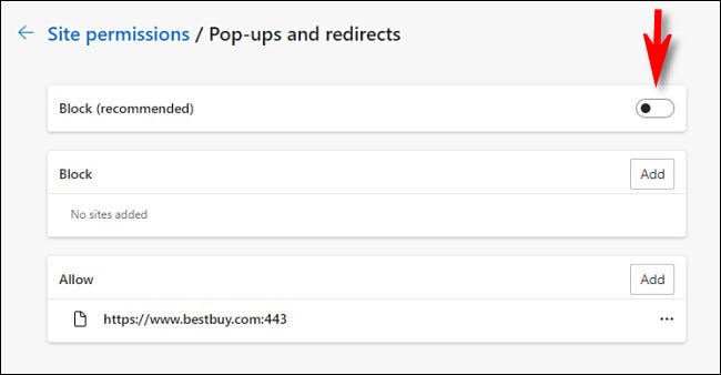 Πώς να επιτρέψετε τα pop-ups στον Microsoft Edge 5 edge