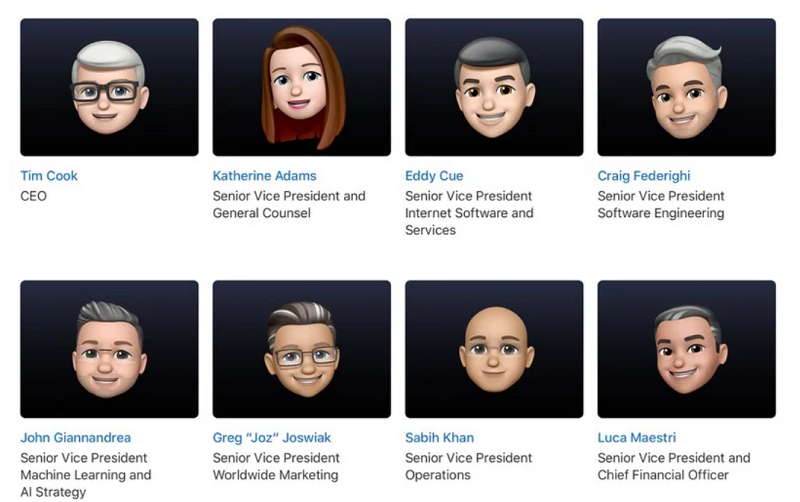 Η Apple έκανε update στην σελίδα "Apple leadership" 1 Apple leadership