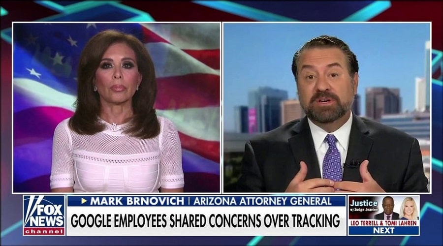 Brnovich Arizona Google lawsuit
