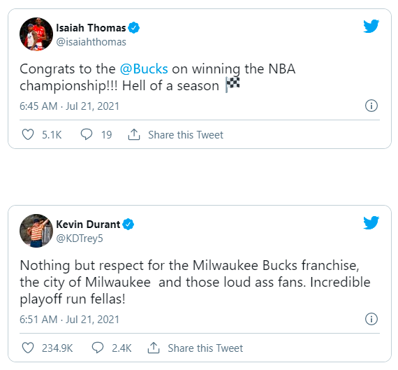 NBA Finals 2021: Ο Γιάννης Αντετοκούνμπο αποθεώνεται στο Twitter 4 NBA Finals 2021: Ο Γιάννης Αντετοκούνμπο αποθεώνεται στο Twitter