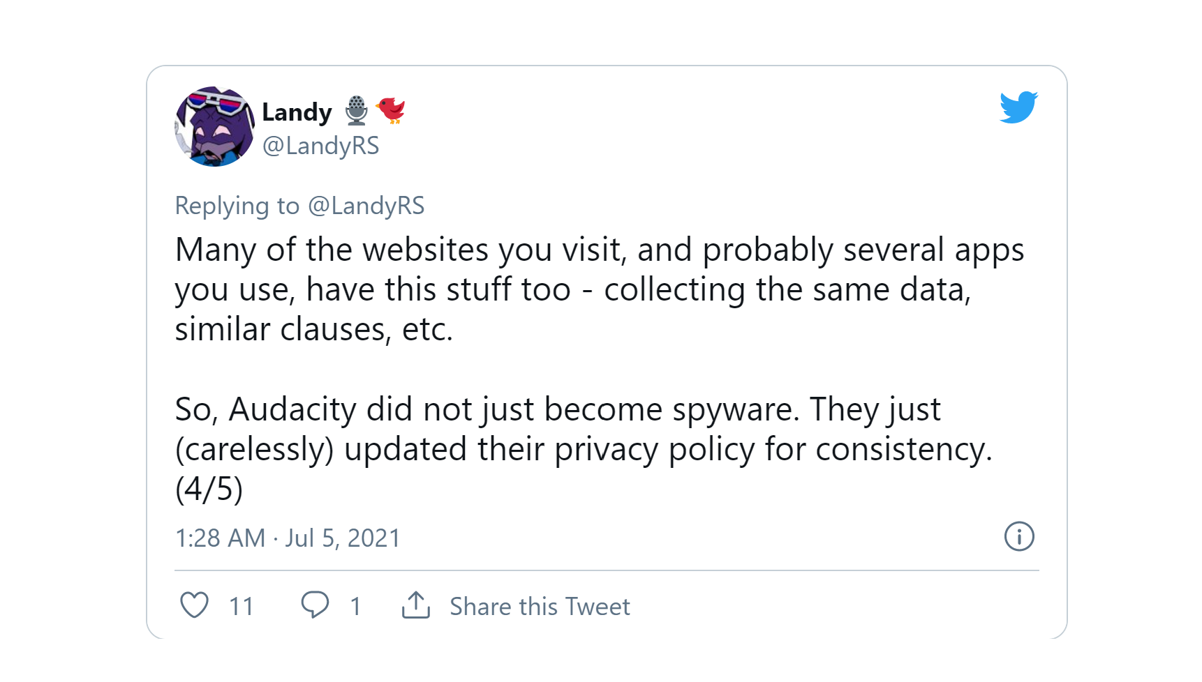 Audacity «spyware»: Η εταιρεία αμφισβητεί τις κατηγορίες. Τί ισχυρίζεται; 5 Audacity «spyware»