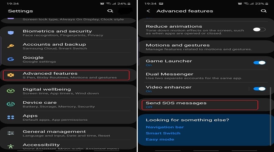 SOS Messages: Πώς να στείλετε SOS μήνυμα από Samsung Galaxy smartphone; 2 SOS μηνύματα