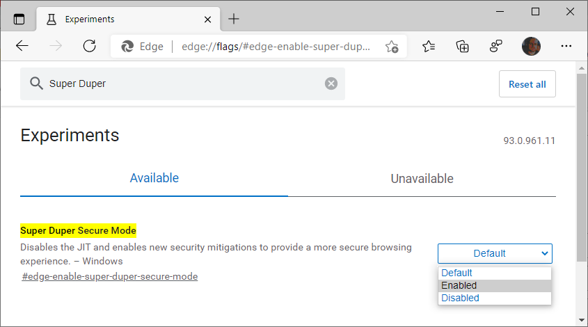 Microsoft Edge gets a 'Super Duper Secure Mode' upgrade 2 Microsoft Edge gets a 'Super Duper Secure Mode' upgrade