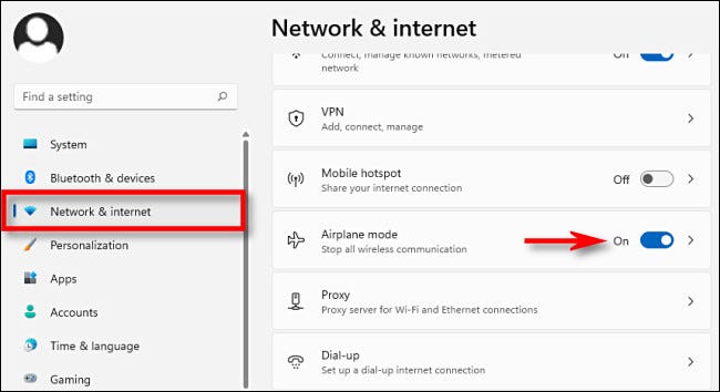 Windows 11: Πώς να ενεργοποιήσετε/απενεργοποιήσετε το airplane mode 3 Windows 11: Πώς να ενεργοποιήσετε/απενεργοποιήσετε το airplane mode