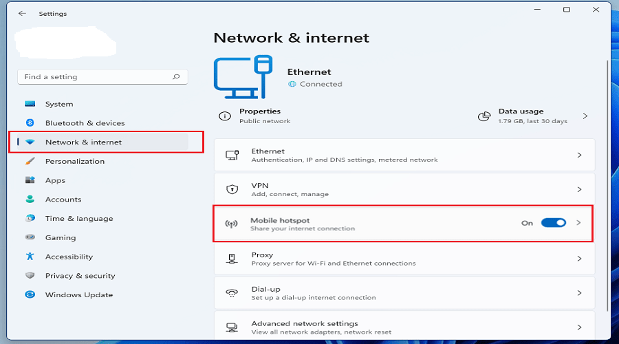 Windows 11 Mobile Hotspot