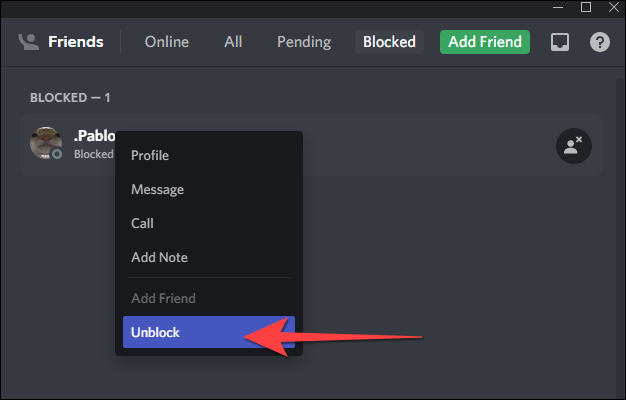 Discord: Πώς να αποκλείσετε ή να ξεμπλοκάρετε άτομα 10 Discord