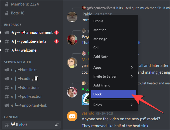 Discord: Πώς να αποκλείσετε ή να ξεμπλοκάρετε άτομα 4 Discord: Πώς να αποκλείσετε ή να ξεμπλοκάρετε άτομα