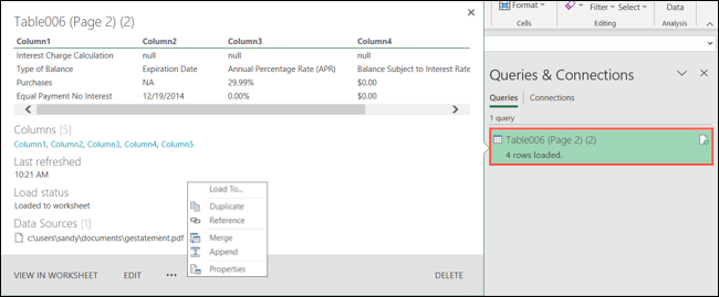 Πώς να εισάγετε δεδομένα από ένα PDF στο Microsoft Excel 11 PDF Excel