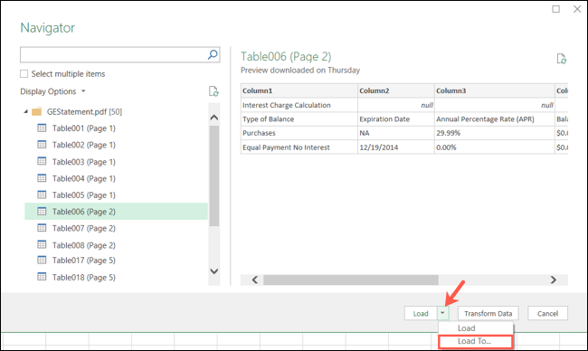 Πώς να εισάγετε δεδομένα από ένα PDF στο Microsoft Excel 6 Excel