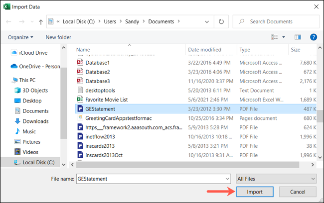 Πώς να εισάγετε δεδομένα από ένα PDF στο Microsoft Excel 3 Πώς να εισάγετε δεδομένα από ένα PDF στο Microsoft Excel