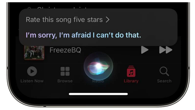 Siri no longer rates Apple Music songs in iOS 15