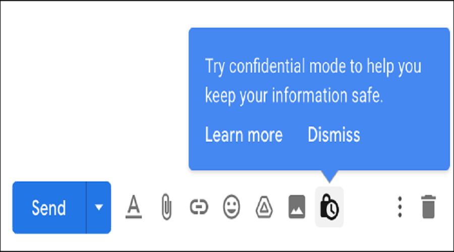 Confidential mode email