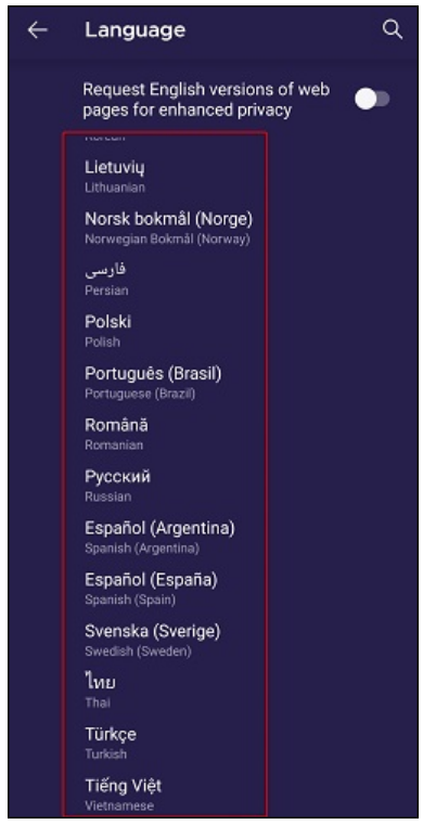 Tor language