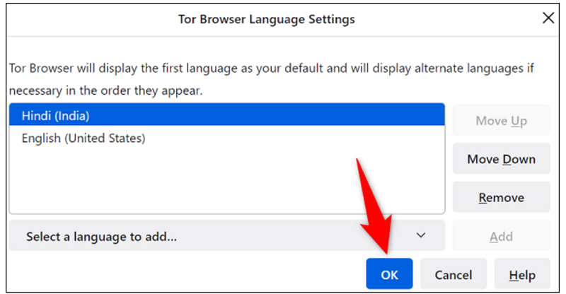 How to change the language of the Tor browser