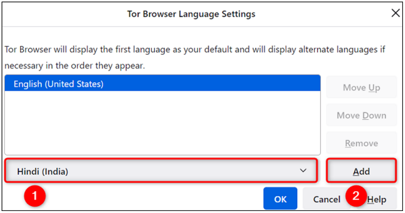How to change the language of the Tor browser