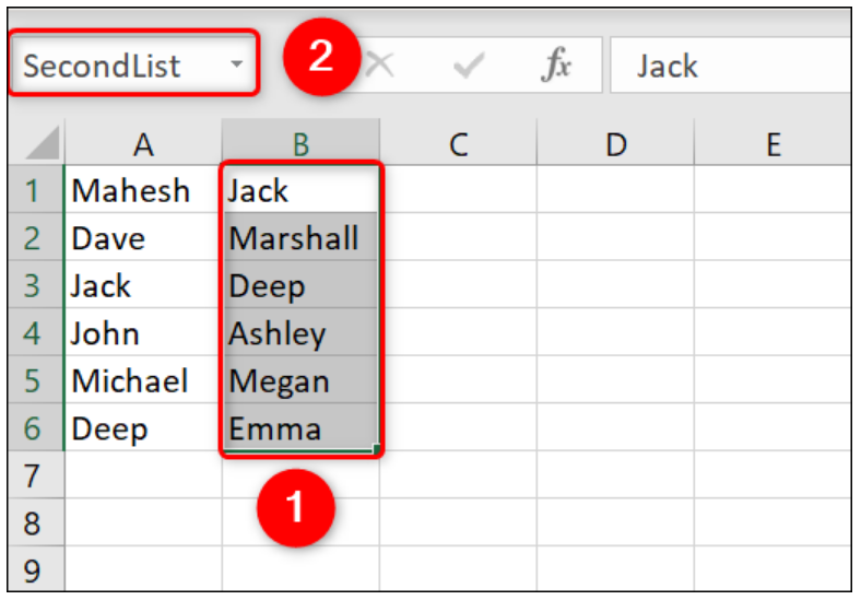 Microsoft Excel: How to Compare Two Lists 8 Microsoft Excel: How to Compare Two Lists
