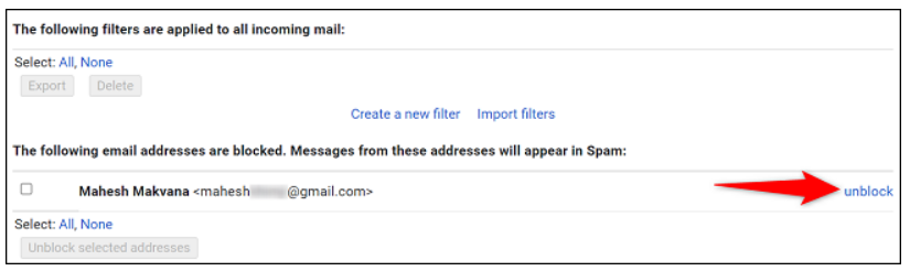 Πώς να ξεμπλοκάρετε κάποιον στο Gmail 5 Πώς να ξεμπλοκάρετε κάποιον στο Gmail