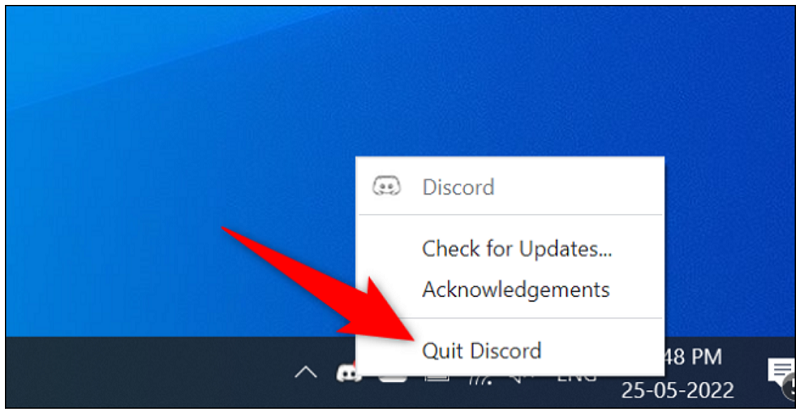 restart Discord