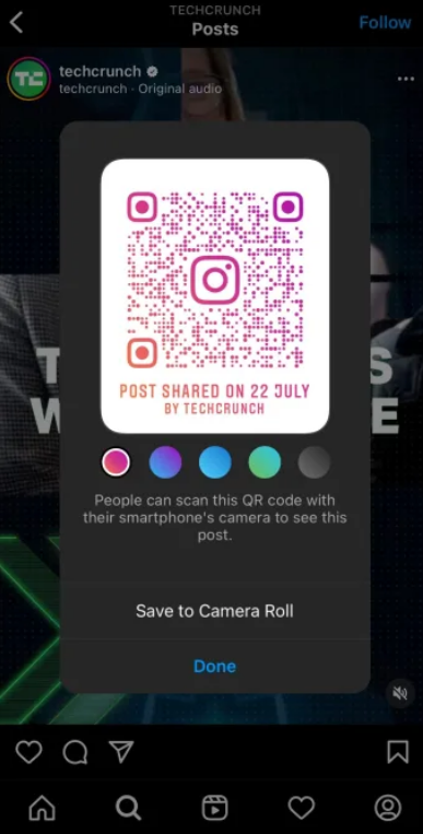 Instagram: Οι χρήστες θα κοινοποιούν posts/Reels άλλων μέσω QR code 2 instagram qr code