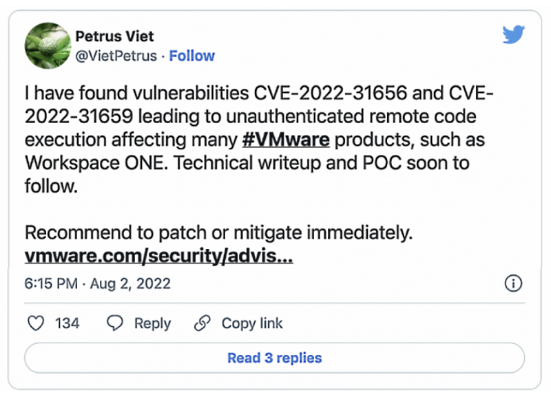 VMware προς admins: Διορθώστε αμέσως το κρίσιμο auth bypass bug
