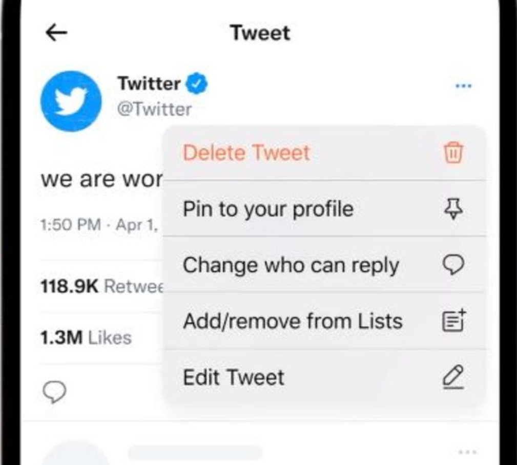 Το Twitter επιτέλους λανσάρει το κουμπί επεξεργασίας 2 Το Twitter επιτέλους λανσάρει το κουμπί επεξεργασίας