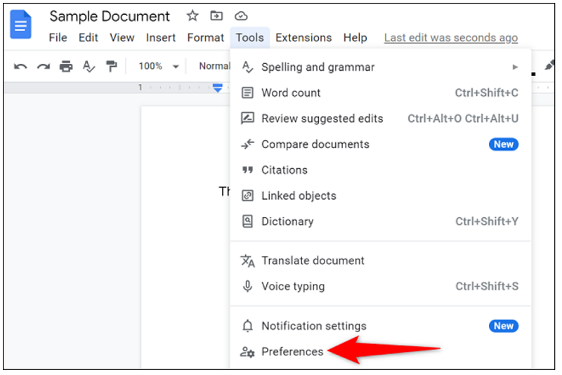How to disable/enable auto capitalization in Google Docs