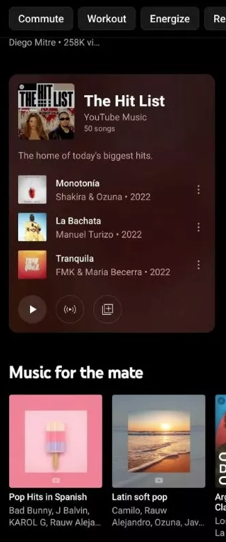 YouTube Music new design: Playlists will stand out on the home tab