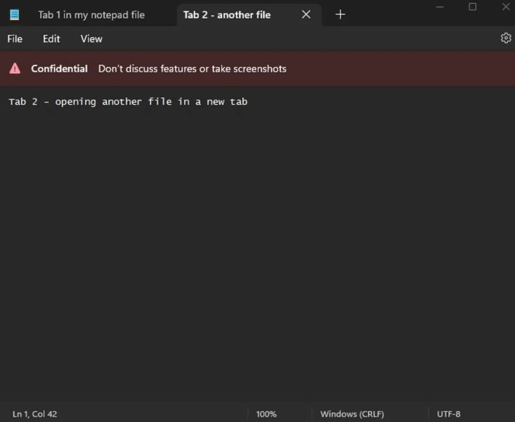 Windows 11 Notepad app: Will get browser-style tabs 2 Windows 11 Notepad