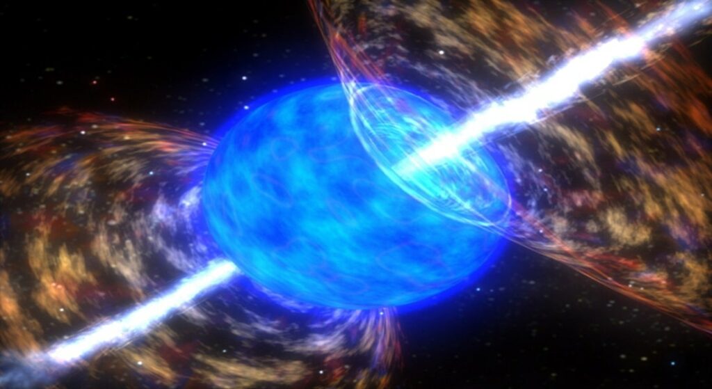 Energy wave that struck the Earth was caused by the merger of neutron stars 1 stars energy Earth
