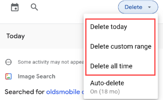 How to delete Google Search History on Android