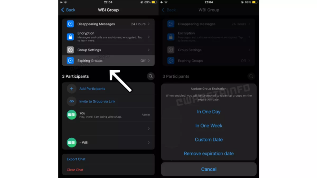 Το WhatsApp μάλλον θα λανσάρει την λειτουργία "Expiring Groups" 2 WhatsApp expiring Groups
