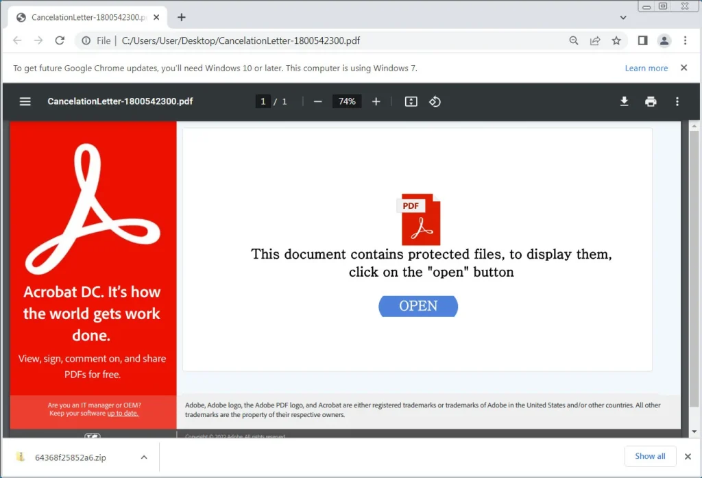 QBot: Διανέμεται πλέον με email μέσω PDF και WSF συνημμένα 3 QBot: Διανέμεται πλέον με email μέσω PDF και WSF συνημμένα