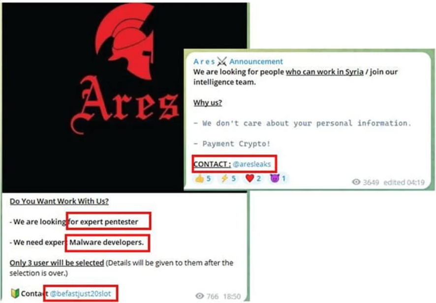 The ARES group is becoming increasingly well-known in the world of cybercrime