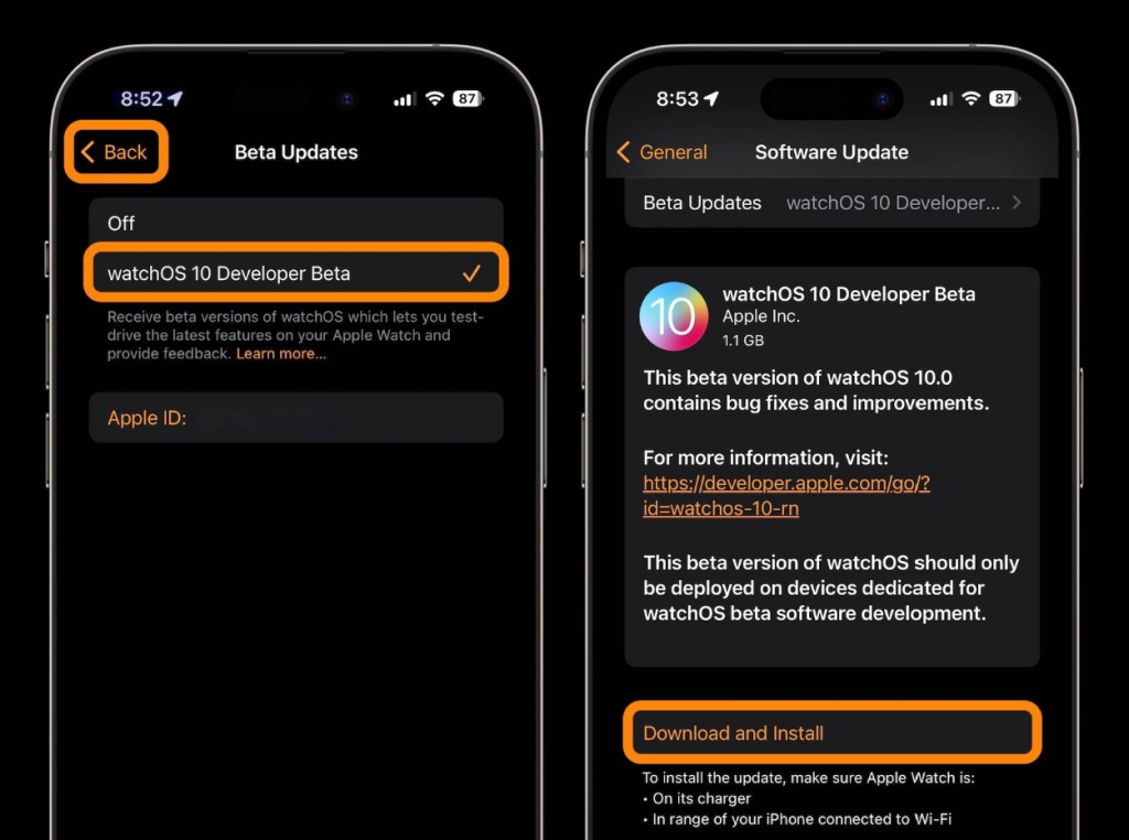 Πώς να εγκαταστήσετε το watchOS 10 beta 3 watchOS 10 beta