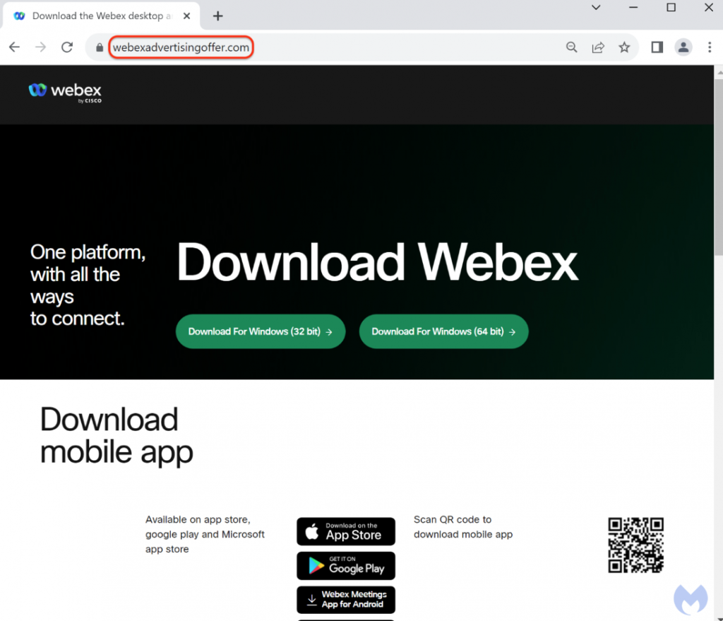 Συνεχιζόμενη malvertising καμπάνια Webex διασπείρει το BatLoader