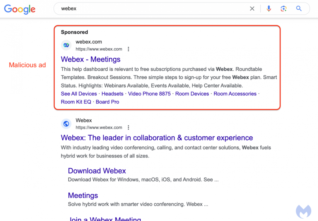 Συνεχιζόμενη malvertising καμπάνια Webex διασπείρει το BatLoader