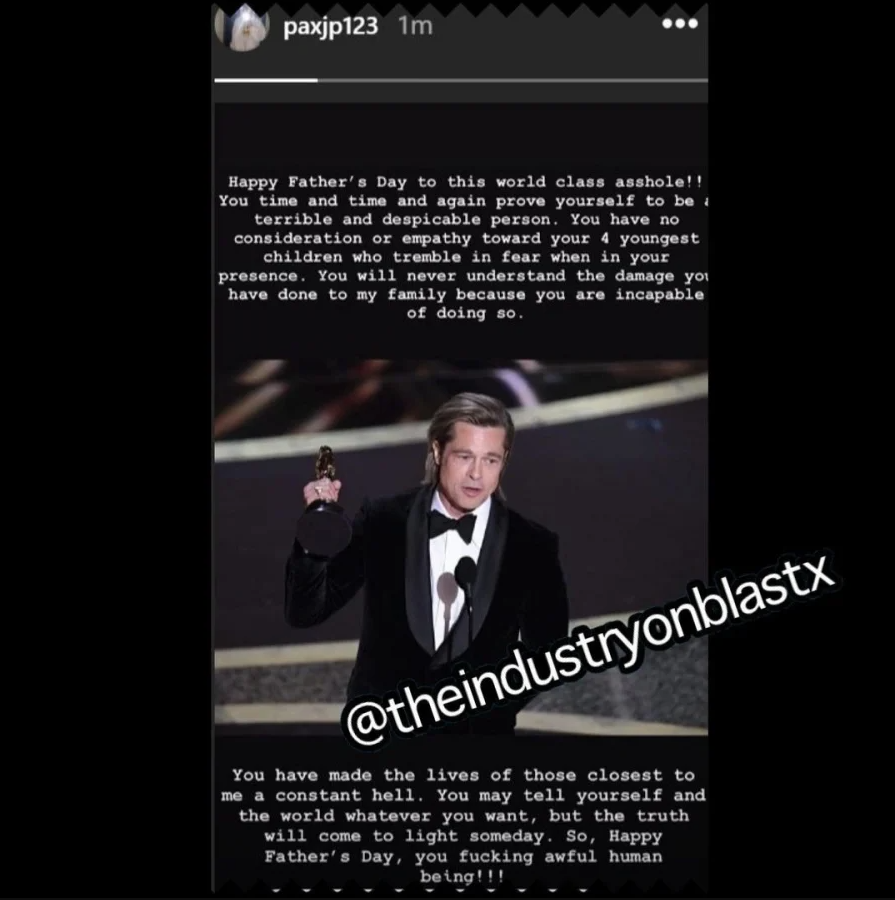 Ο γιος του Brad Pitt, Pax, «τον αποκάλεσε απαίσιο άνθρωπο» σε ένα Instagram post 2 Brad Pitt Pax